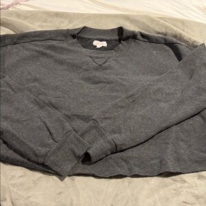 Colsie Dark Gray Crewneck Sweater